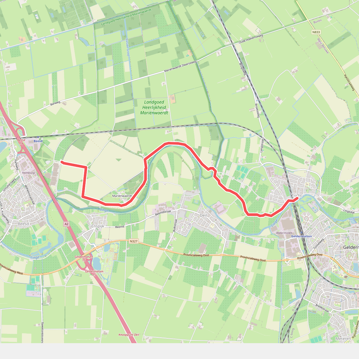 Station Geldermalsen - Station Beesd · Betuwepad etappe 3