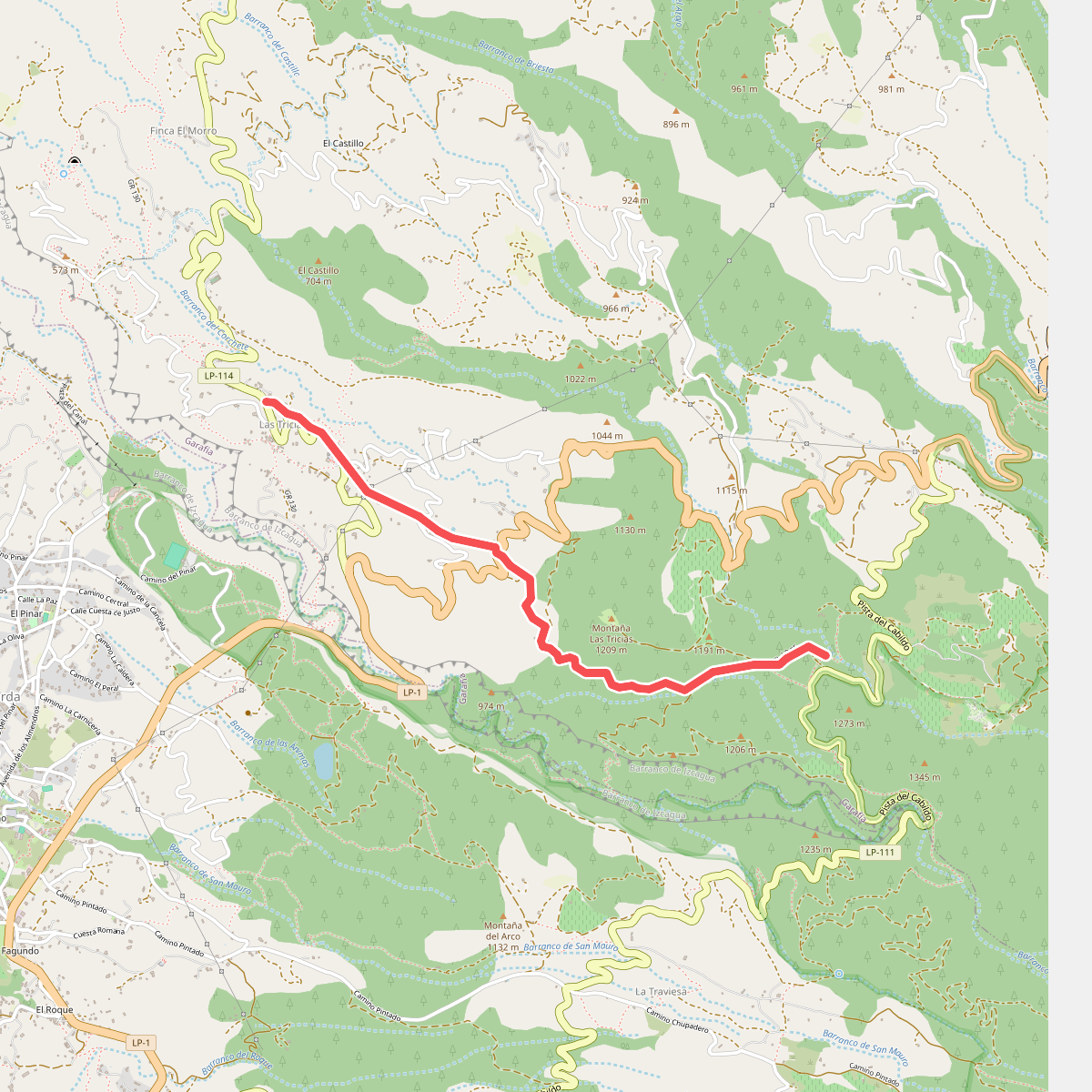 Las Tricias-Wanderweg PR LP 10
