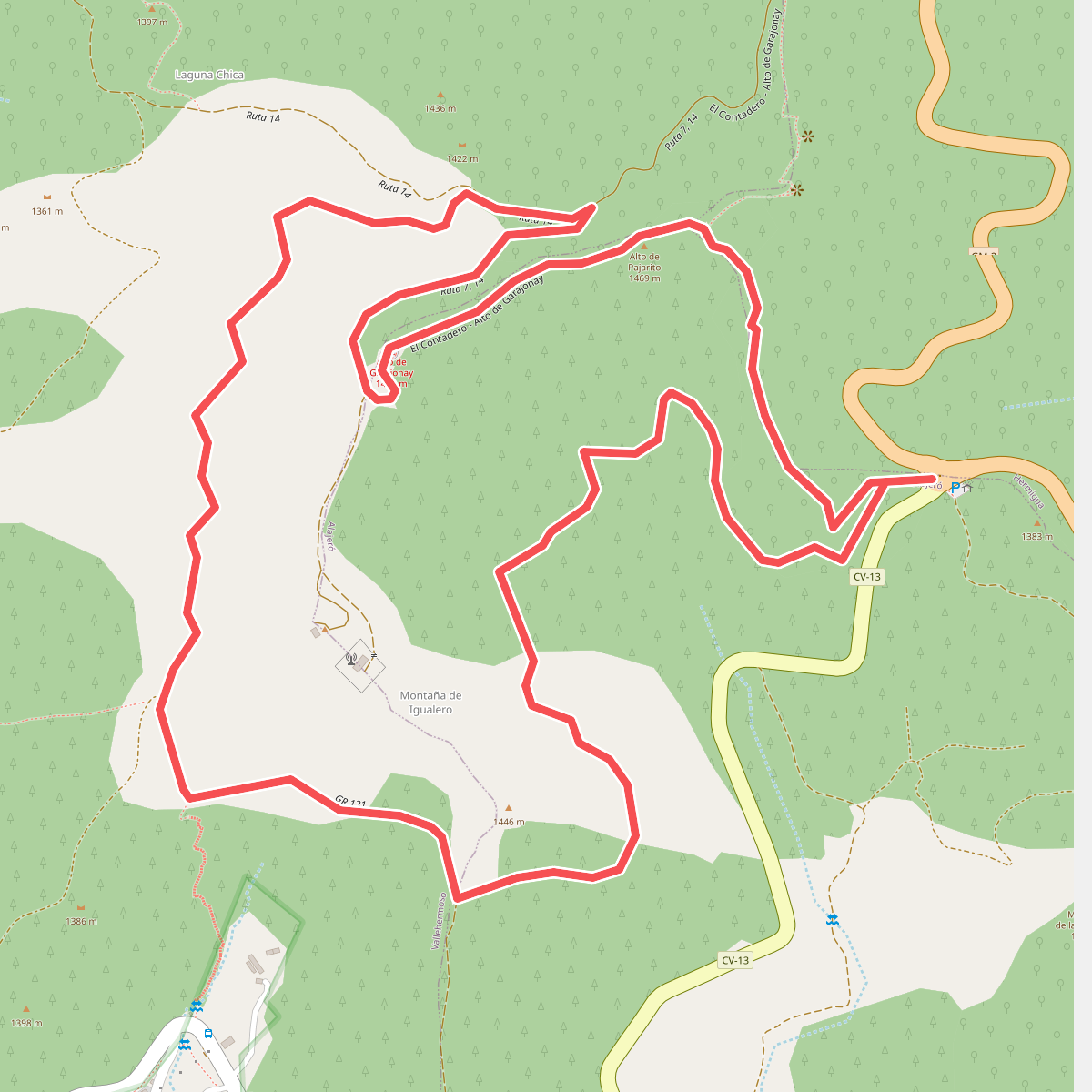 Ruta 17: Pajarito - Alto de Garajonay - Pajarito