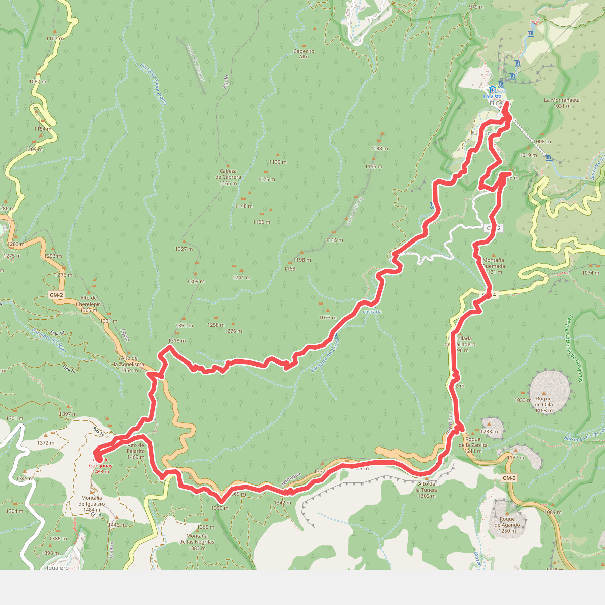 Ruta 18: Pajarito - El Cedro - Tajaqué - Pajarito