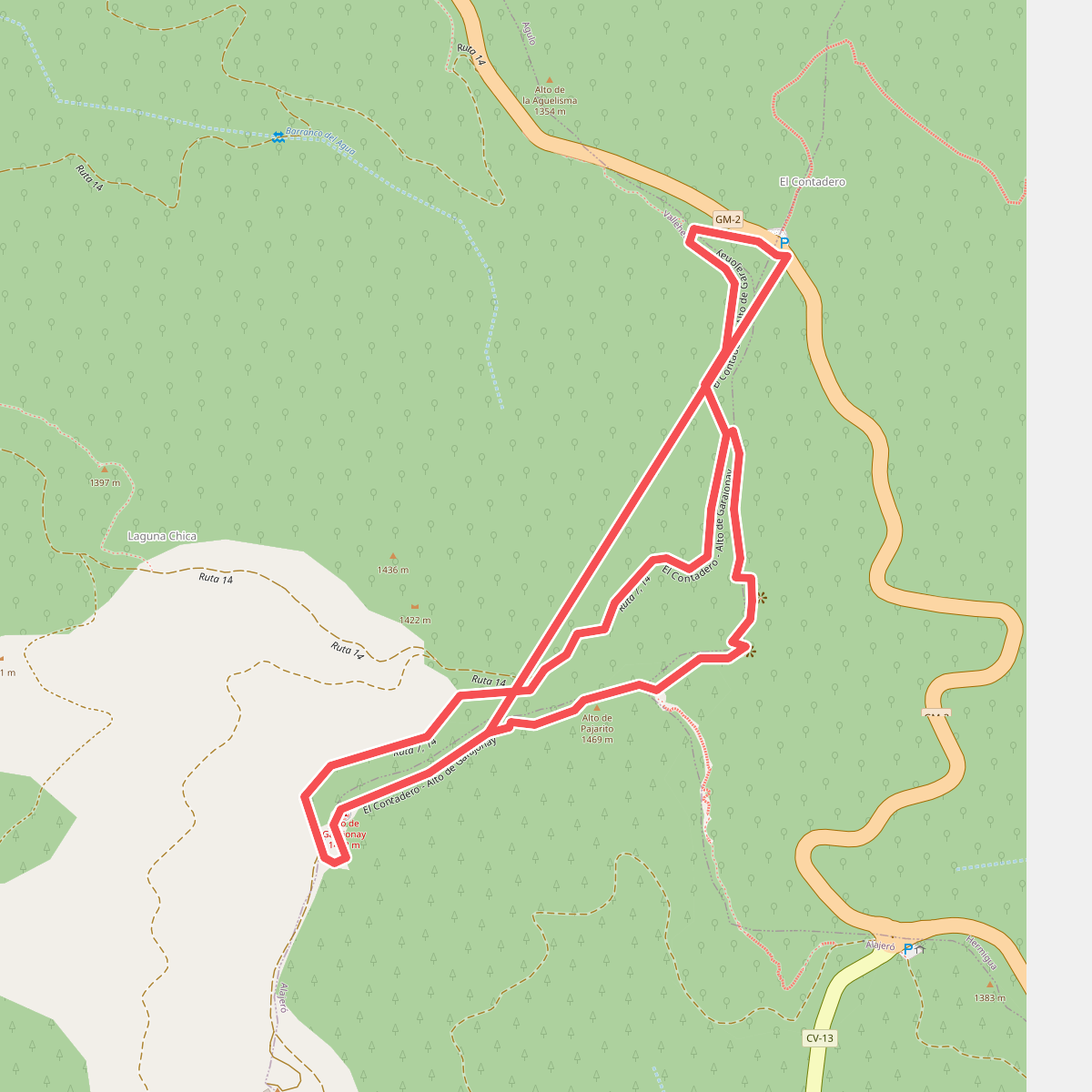 Ruta 7: Contadero - Alto Garajonay - Contadero