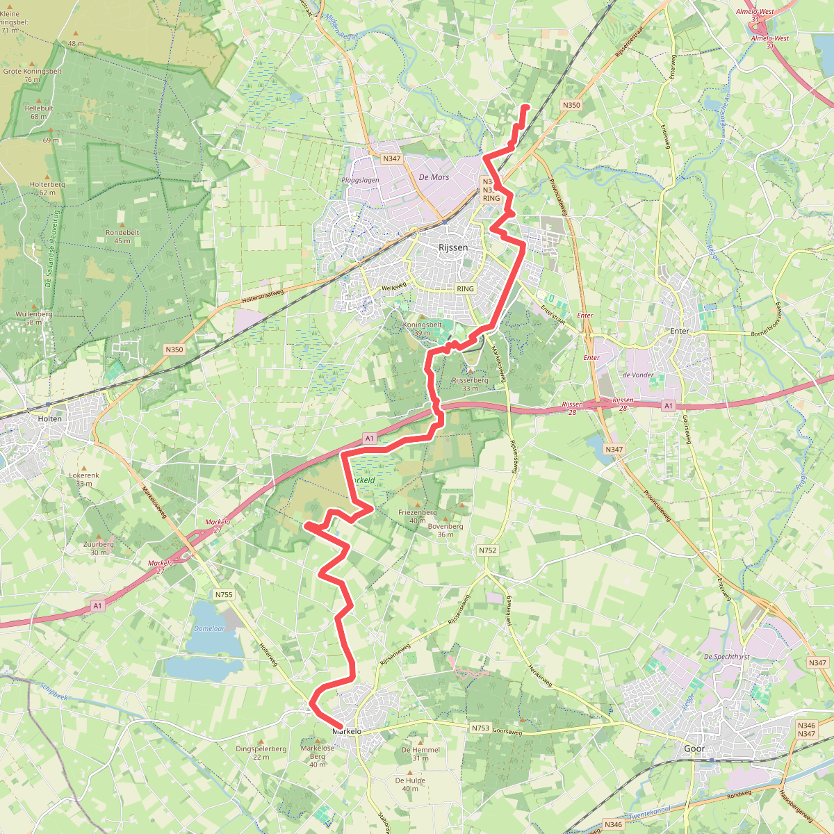 Markelo - N350 · Overijssels Havezatenpad etappe 6