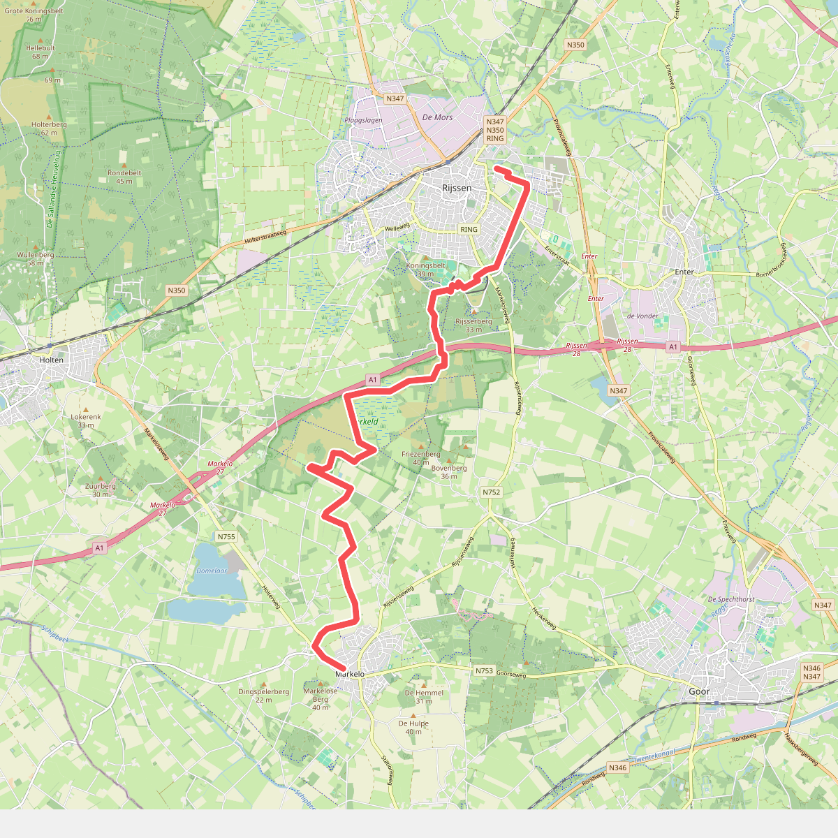 Markelo - Rijssen · Overijssels Havezatenpad etappe 6