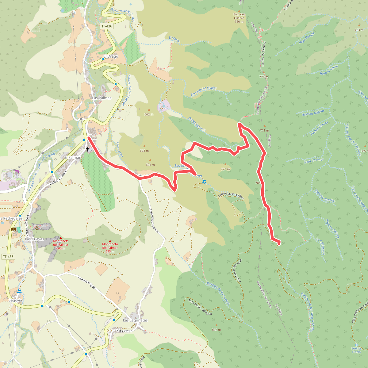 Monte del Agua por Las Huertas