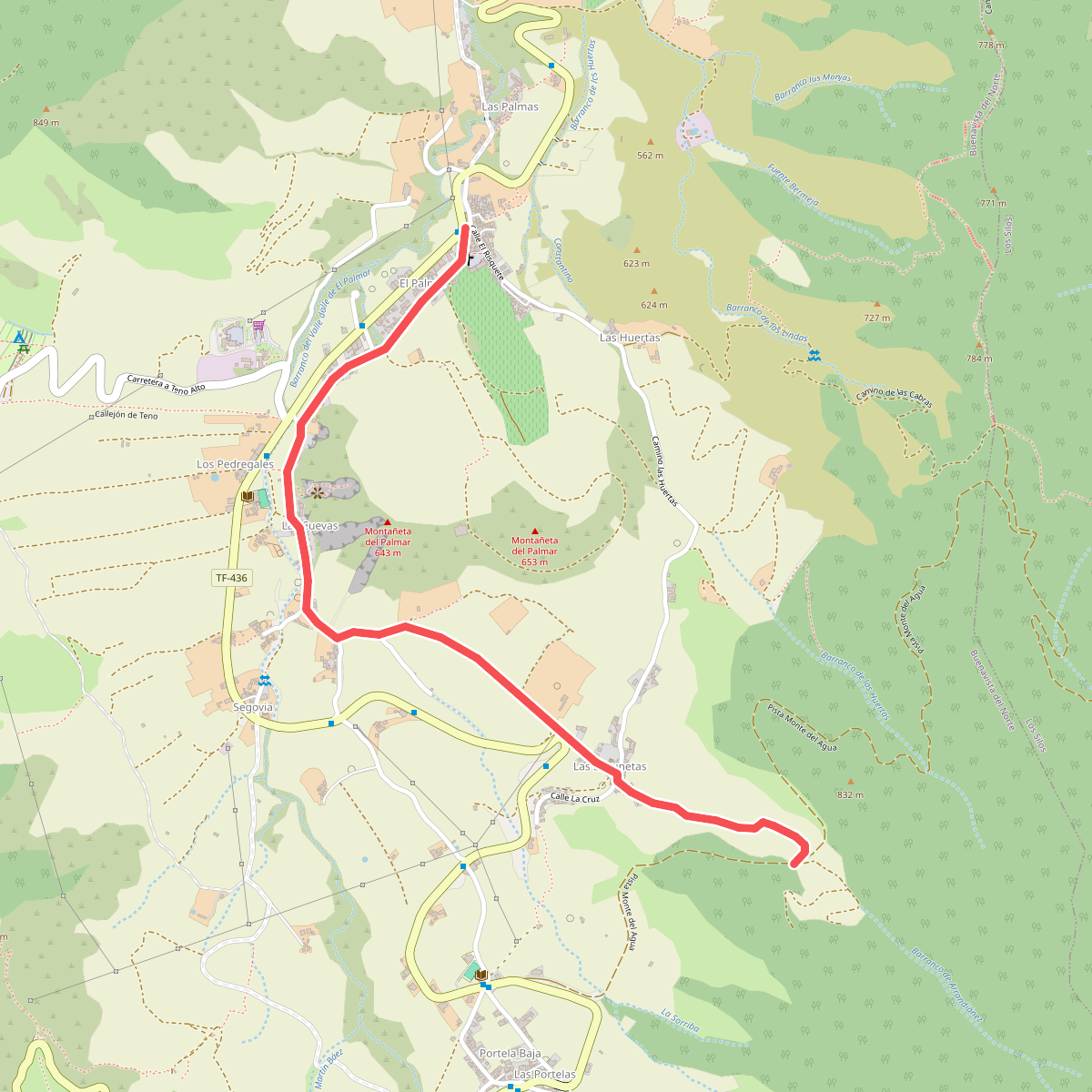Monte del Agua por Las Lagunetas