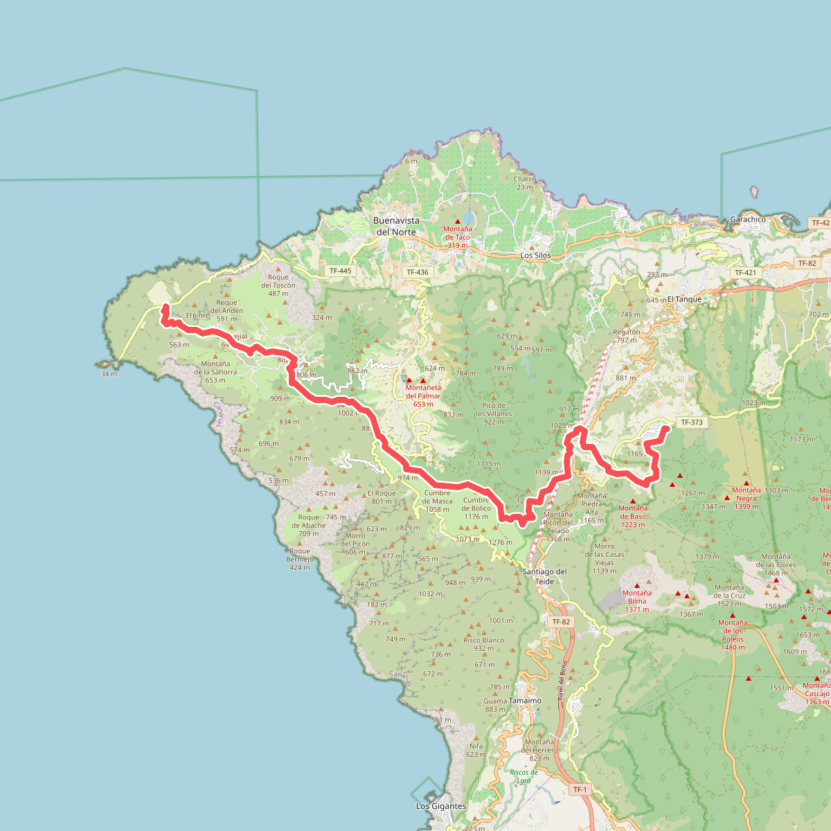 San José de los Llanos - Punta de Teno