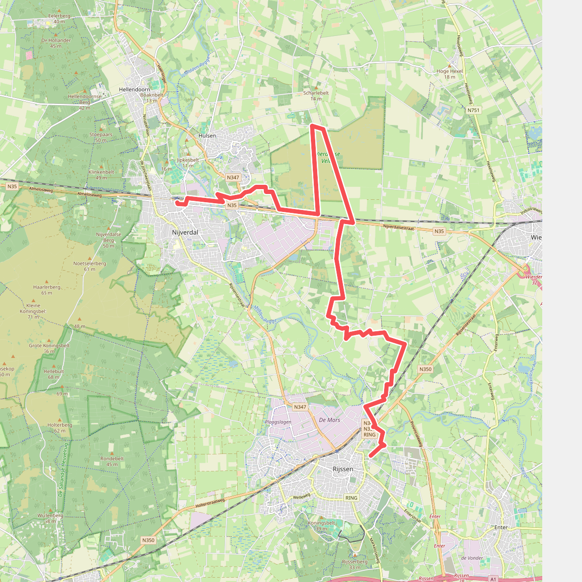 Rijssen - Nijverdal · Overijssels Havezatenpad etappe 7