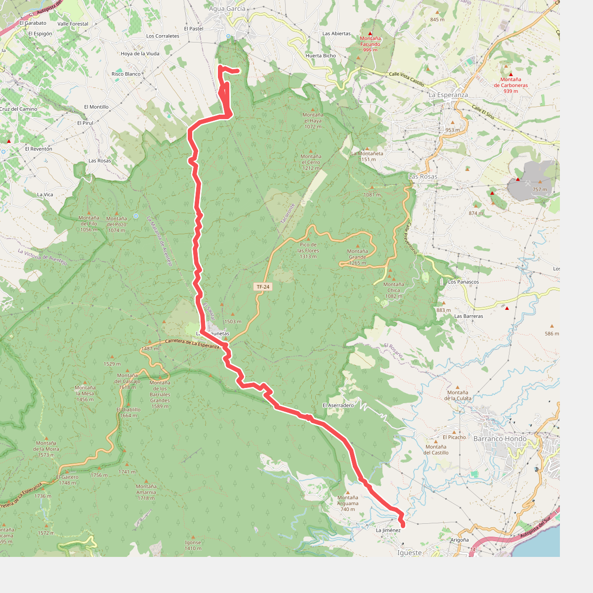 Camino de Candelaria de Tacoronte-El Sauzal