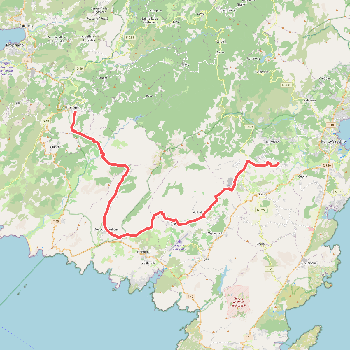 Strada Antica Da Porti Vechju à Sartè