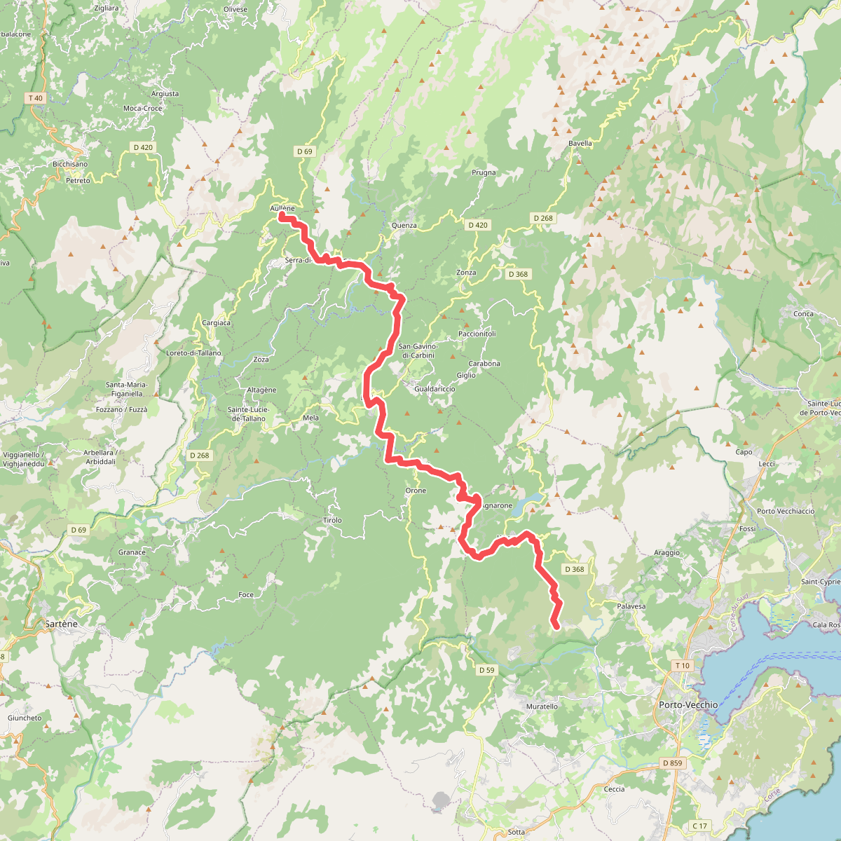 Strada Antica Da a Muntagna à a Piaghja