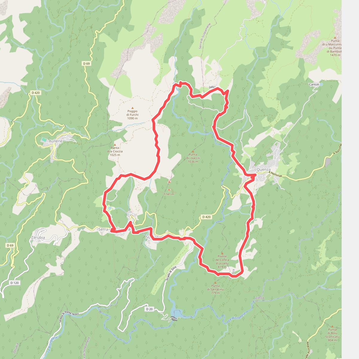 Boucle 2 - Serra-di-Scopamène<->Quenza