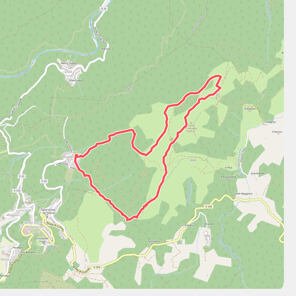 Boucle 5 - Altagène<->Punta di Sarradò