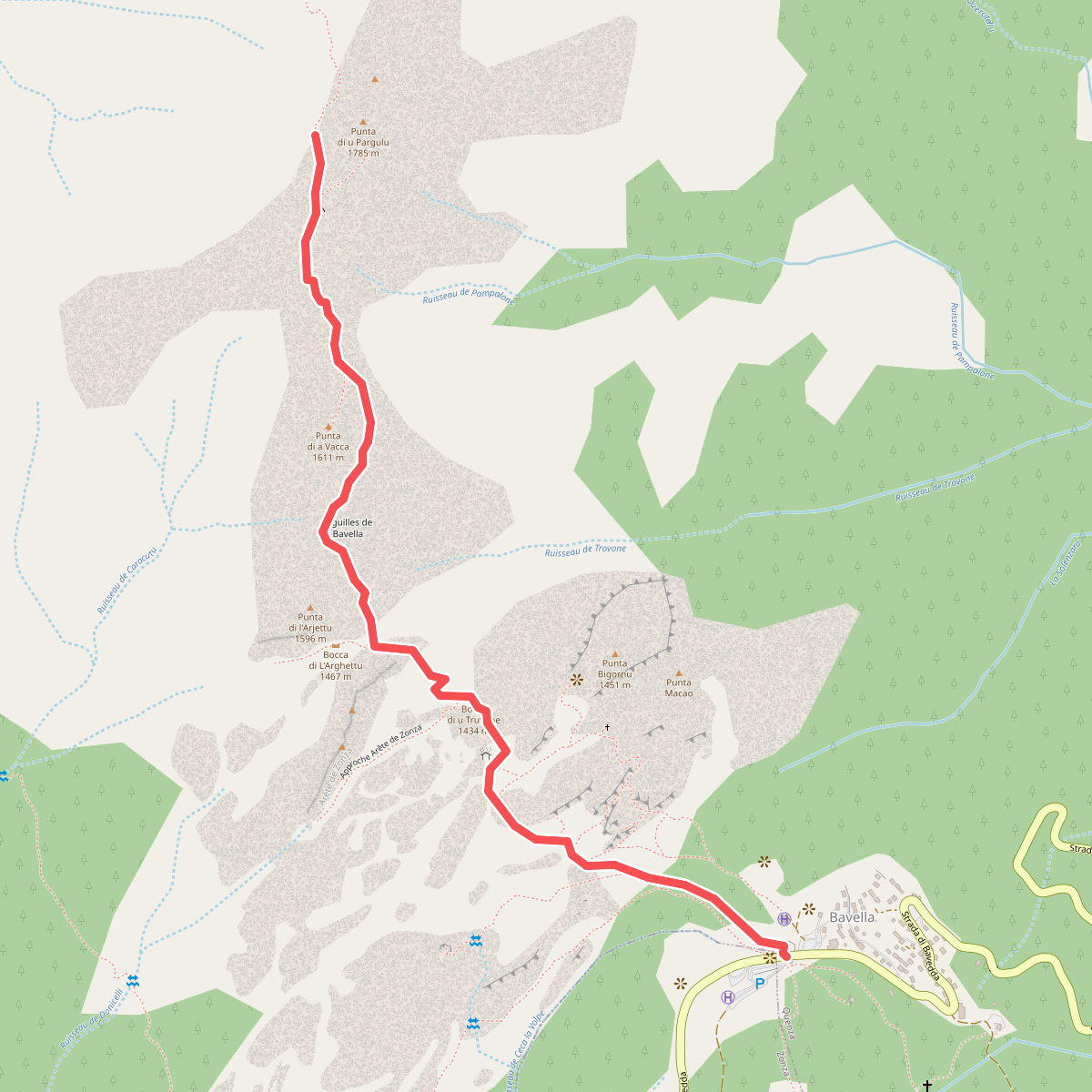 Col de Bavella<->Aiguilles de Bavella