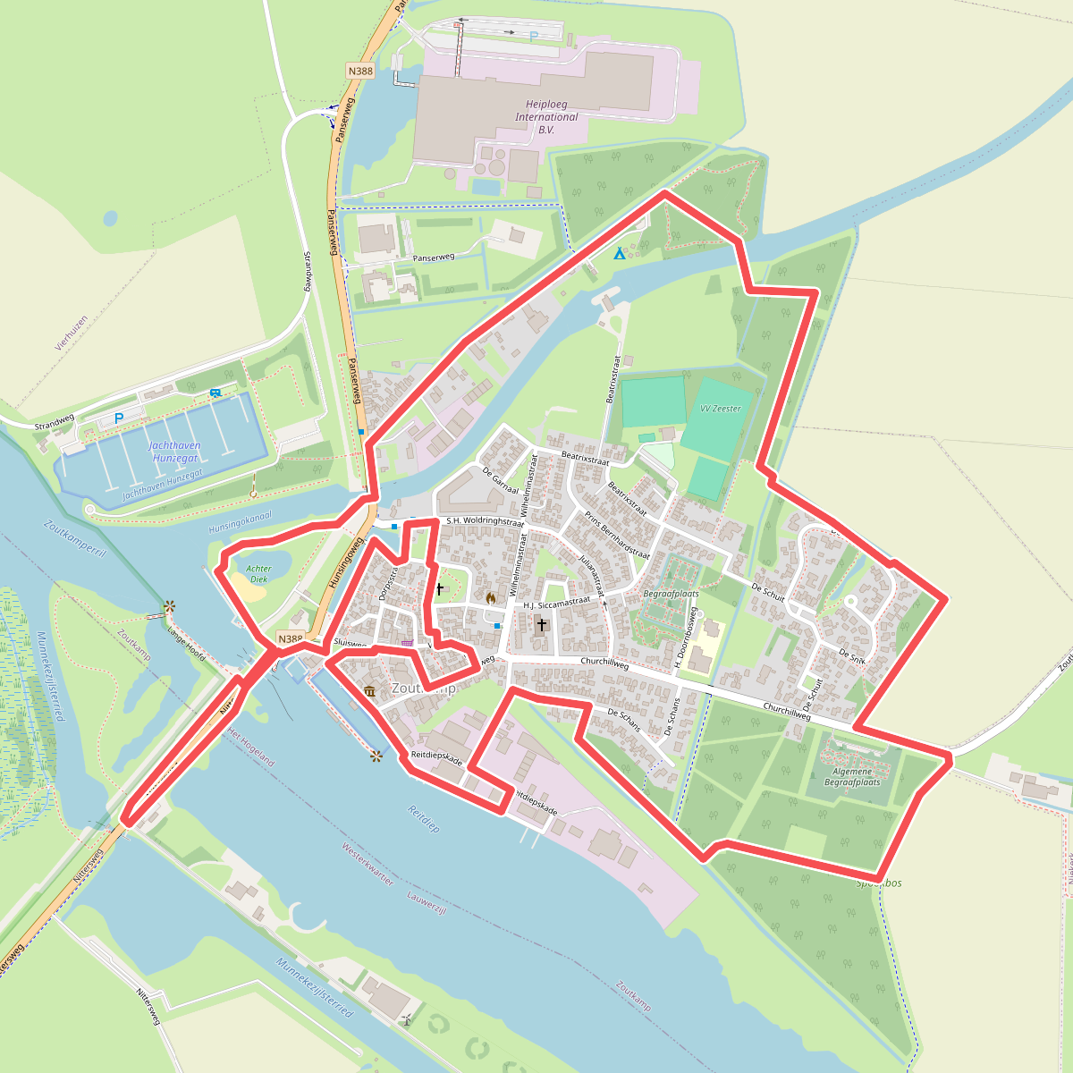 Visserij wandelroute Zoutkamp