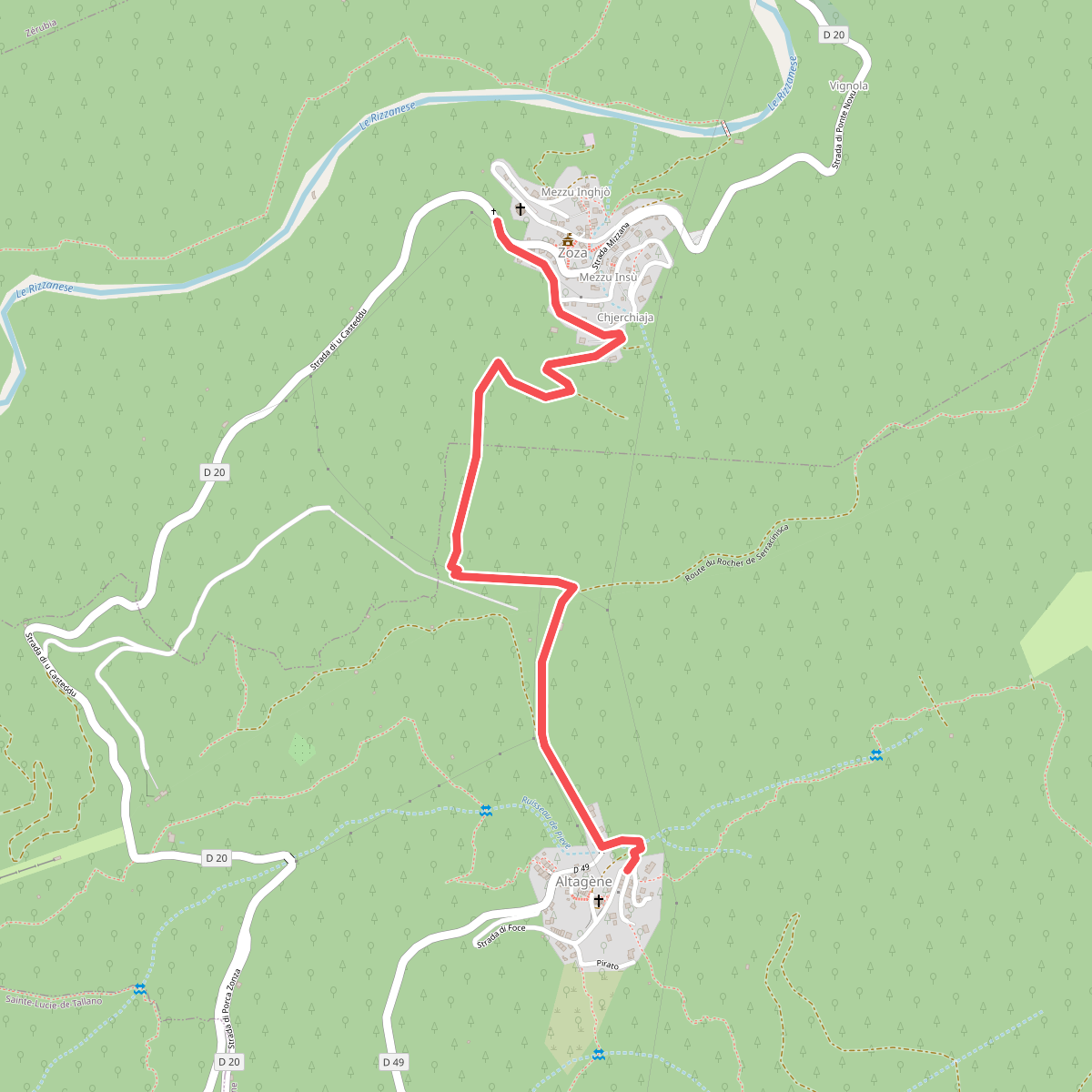 Da Paesi à Paesi Altagène-Zoza