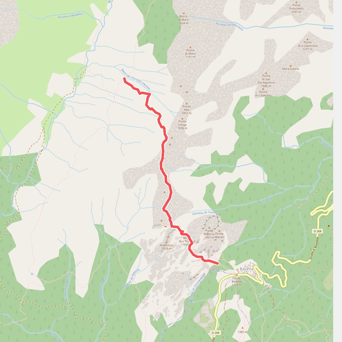 Variante Alpine via les Aiguilles de Bavella