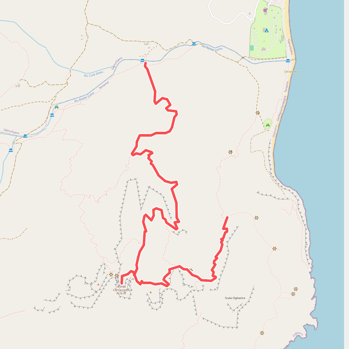 Punta Cartucceddu climb