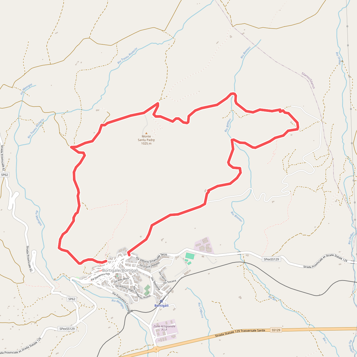 Anello Bortigali - Monte Santu Padre
