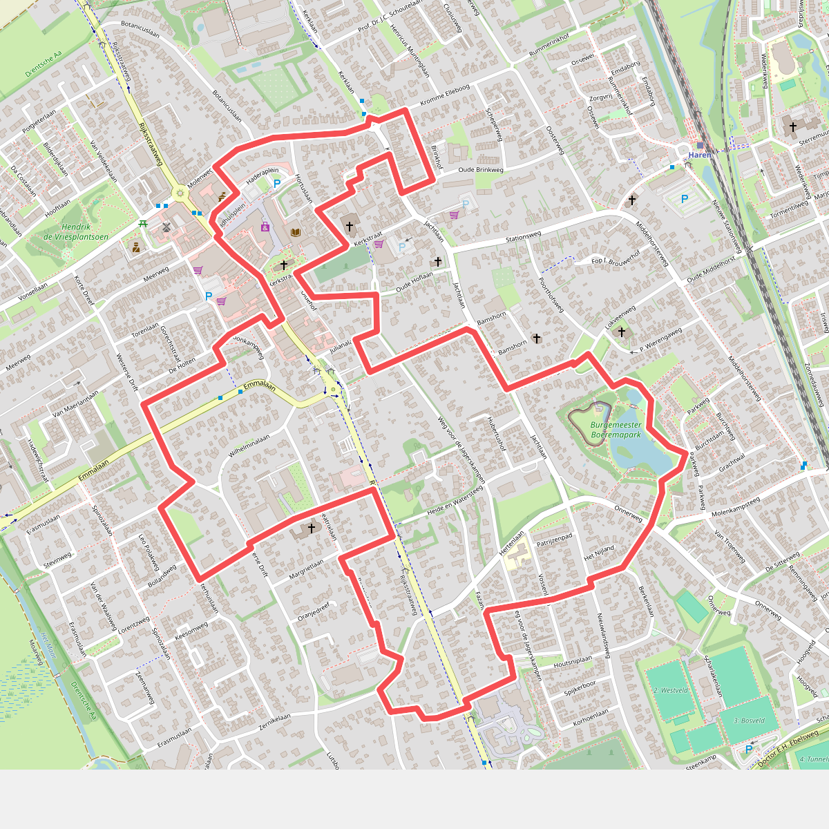 Wandelen door steegjes en hofjes in Haren