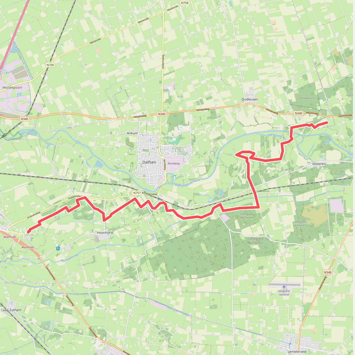 N340 - Wijthmen · Overijssels Havezatenpad etappe 10
