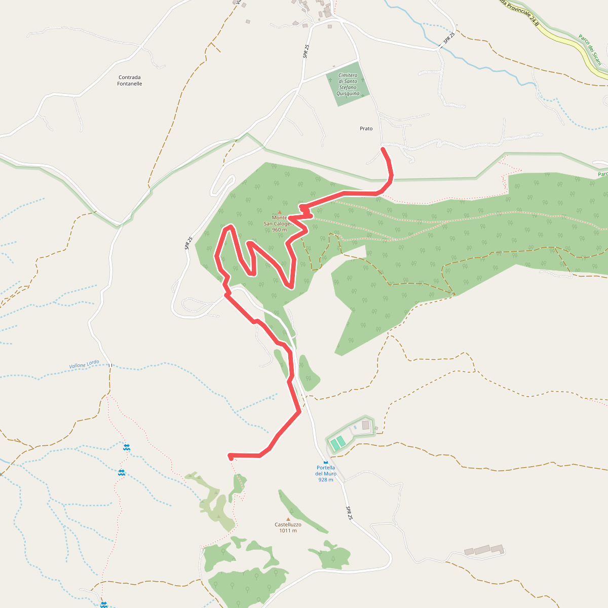 Da San Calogero a Pizzo Castelluzzo