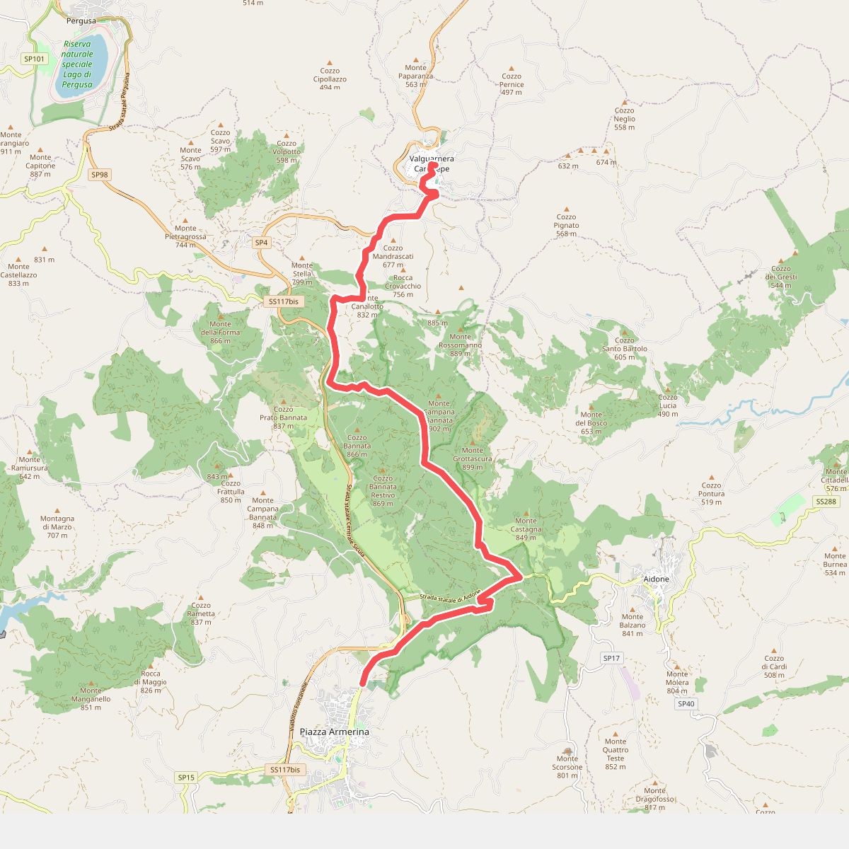 Cammino di San Giacomo - Tappa 3 - Piazza Armerina - Valguarnera