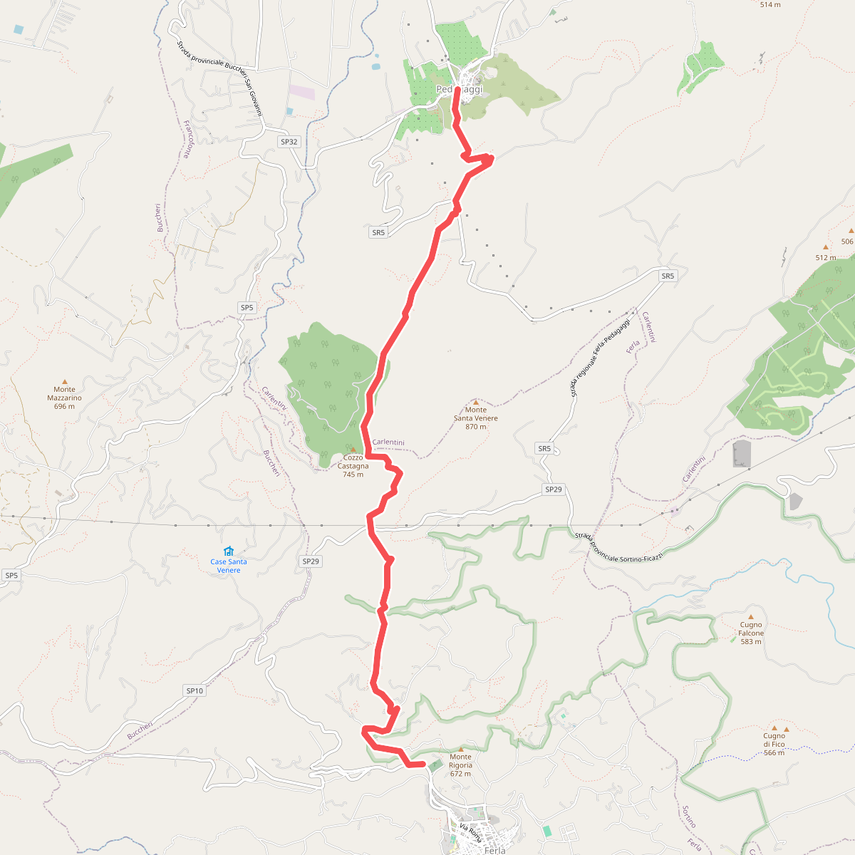 Hiking Ferla-Pedagaggi