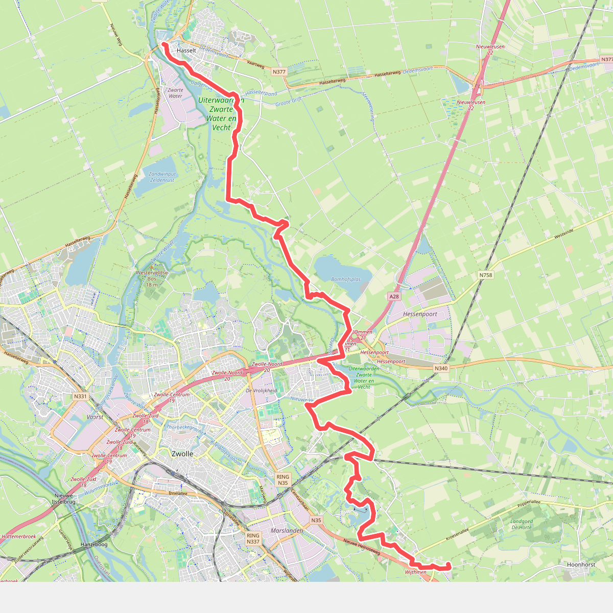 Wijthmen - Hasselt · Overijssels Havezatenpad etappe 11