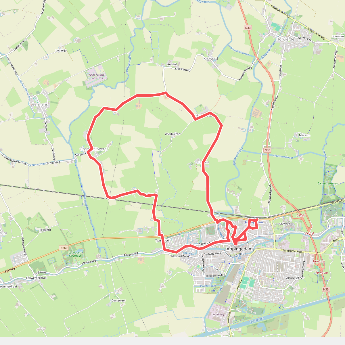 Spoorwandelen Appingedam