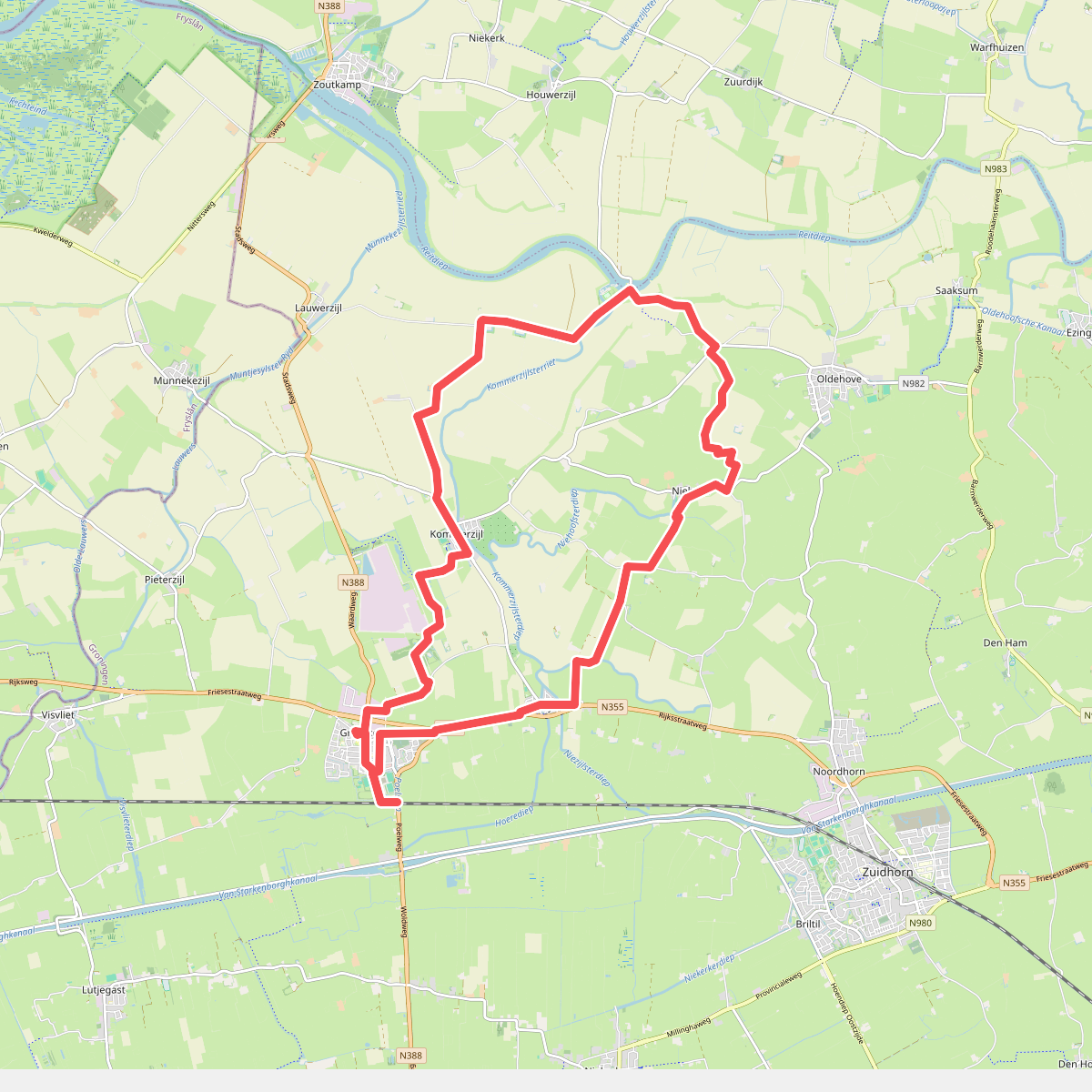Spoorwandelen Grijpskerk