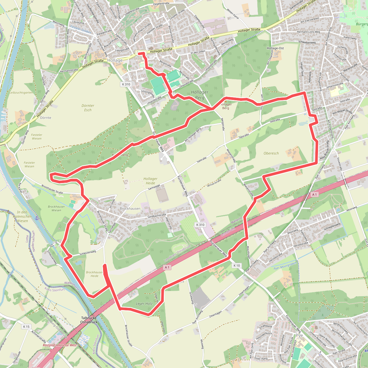 Hollager Rundwanderweg Nr.1