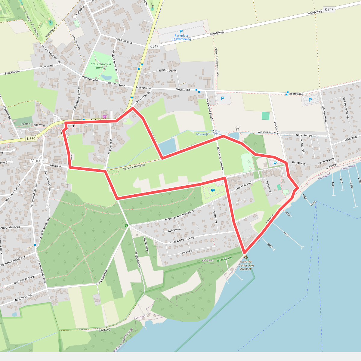 Mardorf Rundwanderweg Dorf-Meer