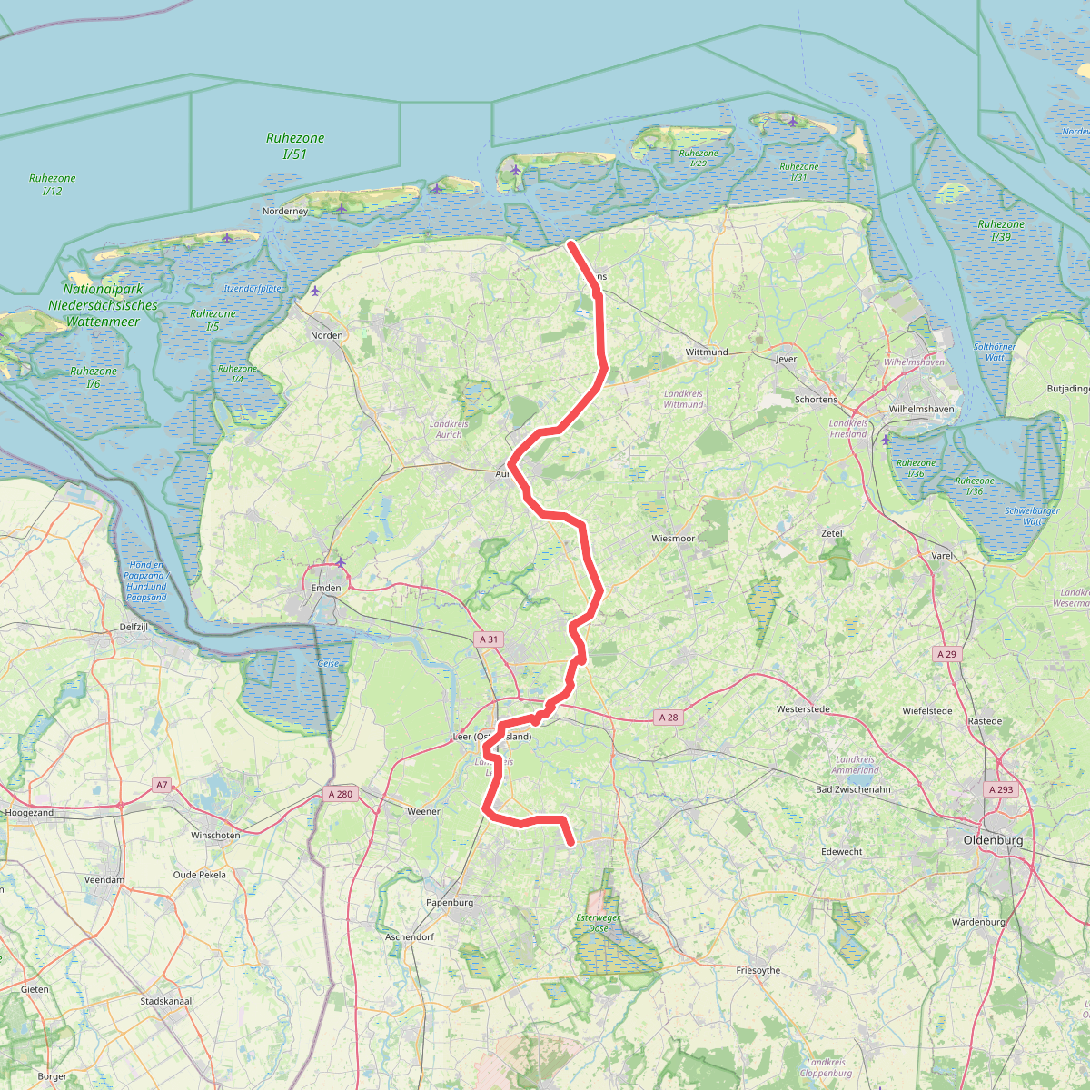 Ostfriesland Wanderweg