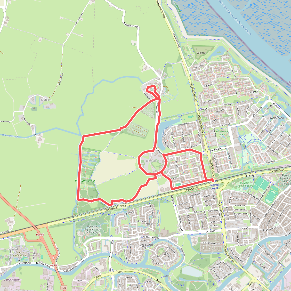 Spoorwandelen Delfzijl-West