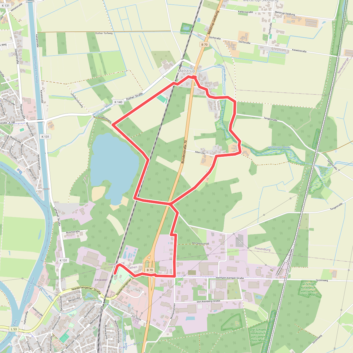 Wanderweg Lathen Fresenburg Melstrup 16