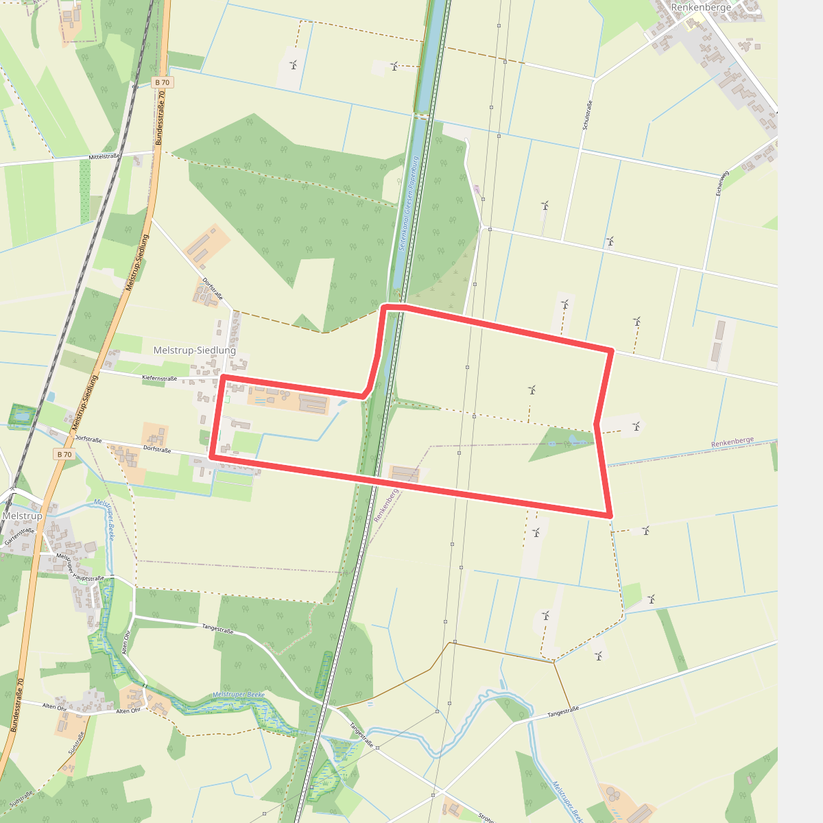 Wanderweg Melstrup-Siedlung