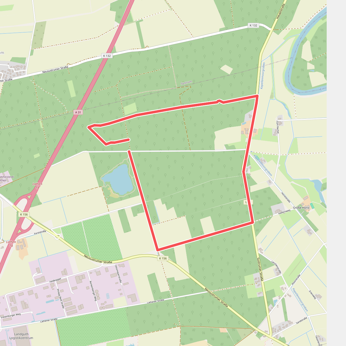 Wanderweg Niederlangen-Erdhütte