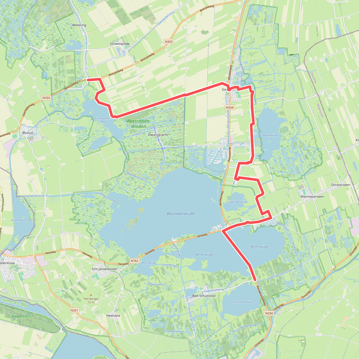 Belt-Schutsloot - Muggenbeet · Overijssels Havezatenpad etappe 13