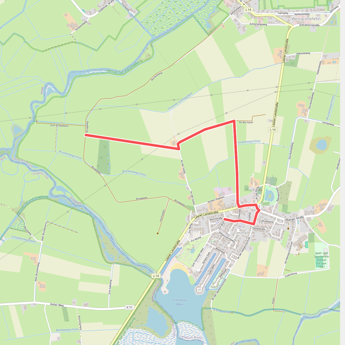 Weg Schöpfwerk Timmel