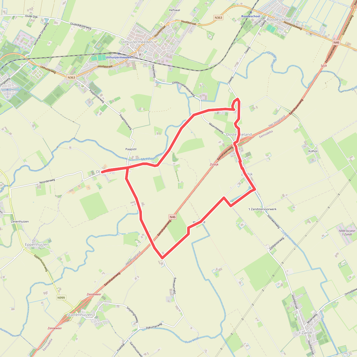 Landmerken: Oldenzijl-Oosternieland