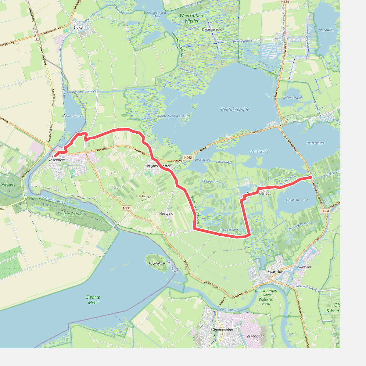Vollenhove - Belt Schutsloot · Overijssels Havezatenpad etappe 14
