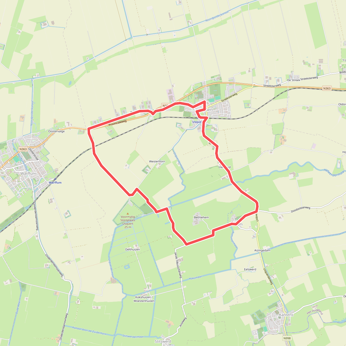 Spoorwandelen Usquert