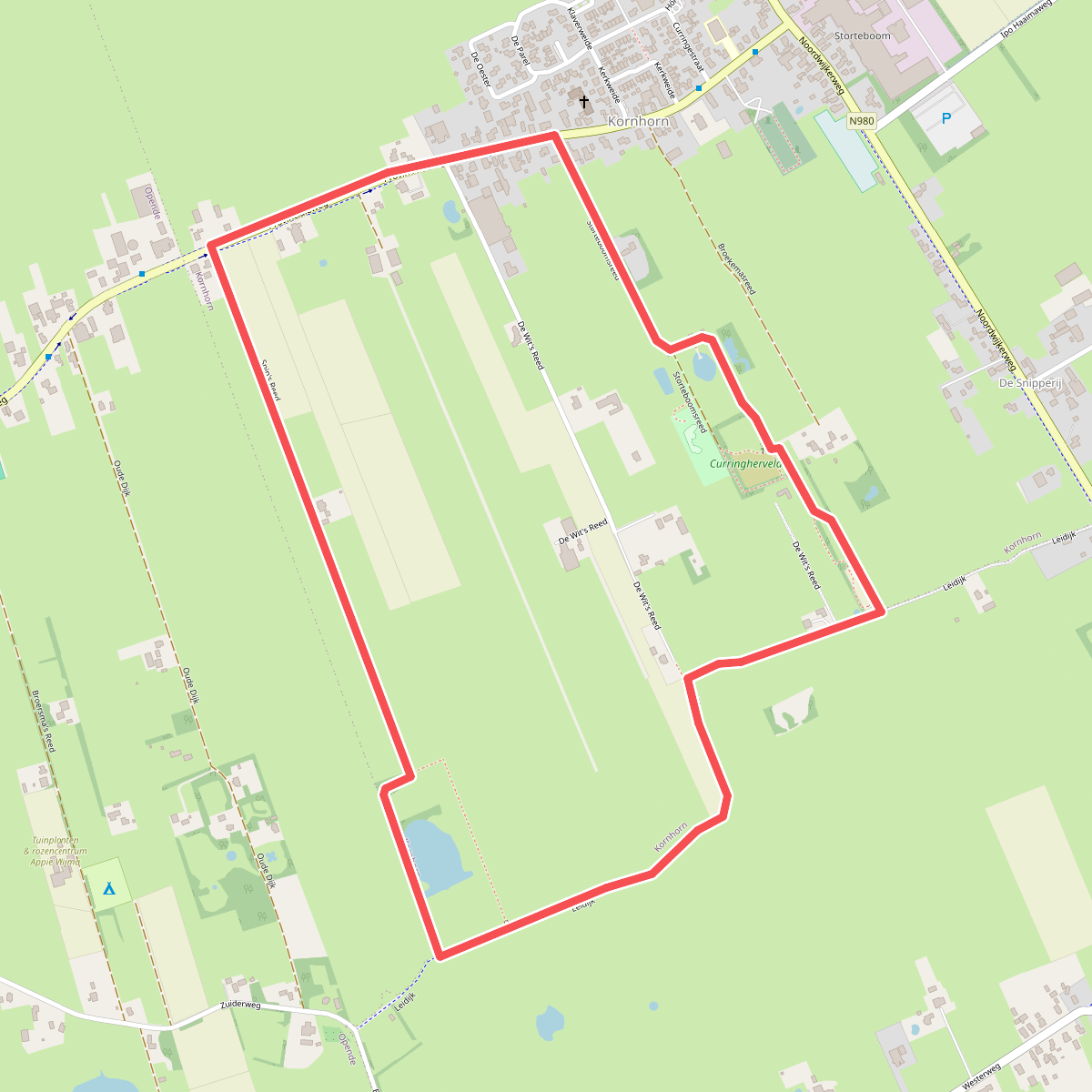 Curringhepad natuur en landschap