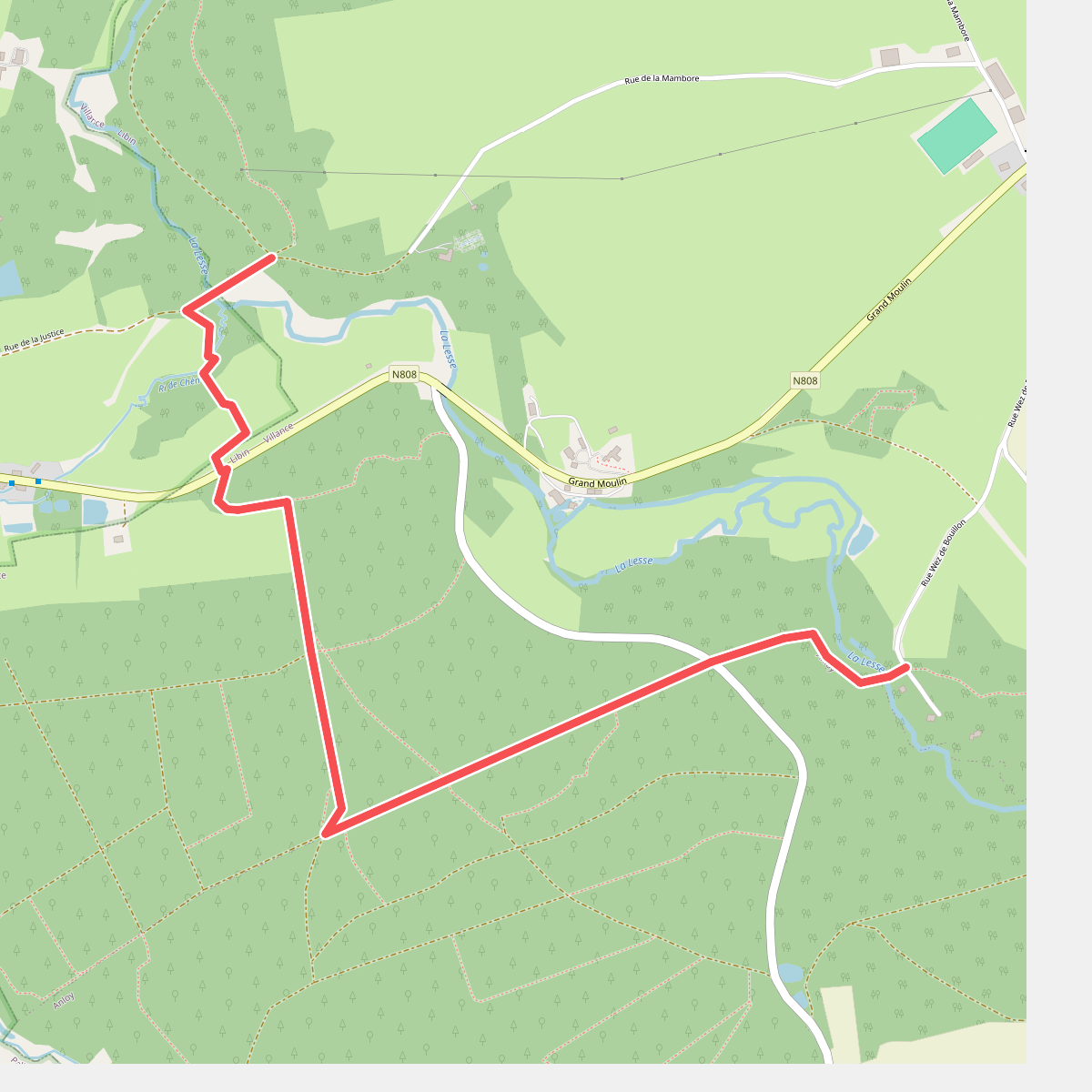 GR 17 Lesse Variante de la Bouchaille