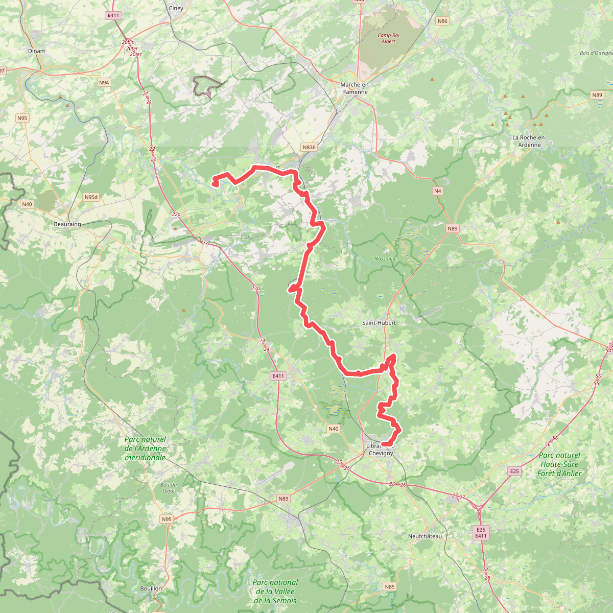 GR 17 Lomme Parcours principal