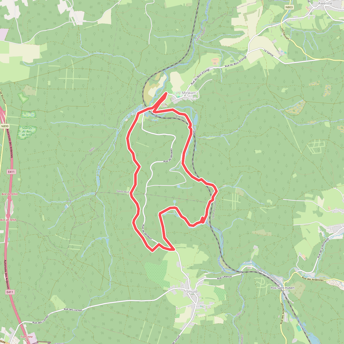29. Vieux Moulin (chemin en forêt)