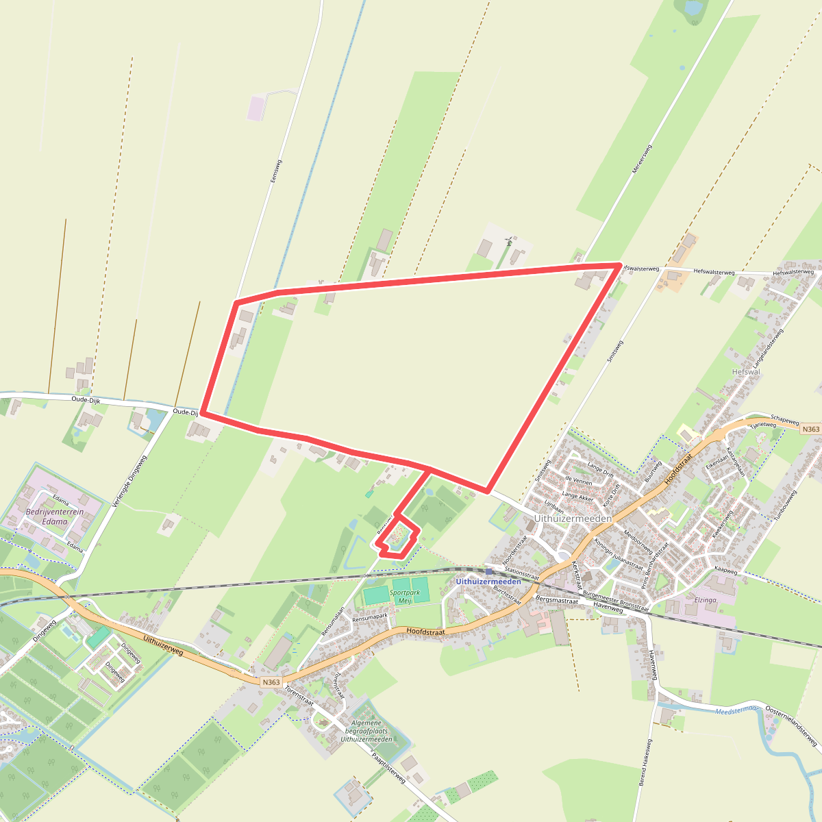 Rensumaborg in Uithuizermeeden