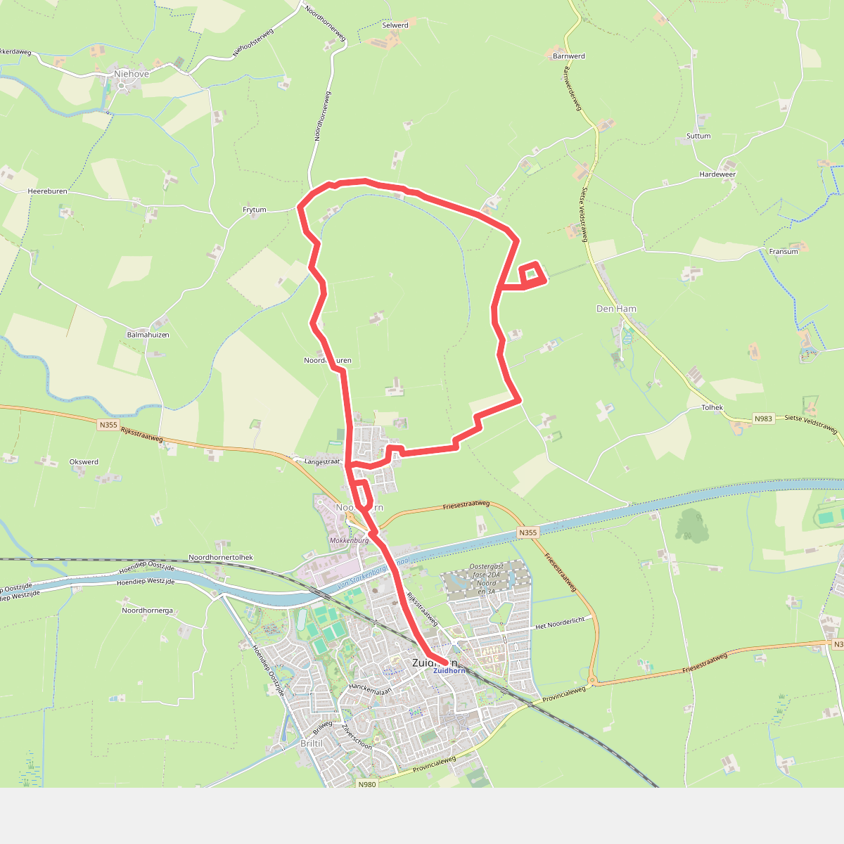 Spoorwandelen Zuidhorn