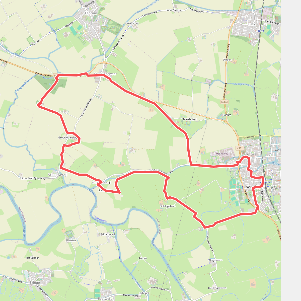Spoorwandelen Winsum