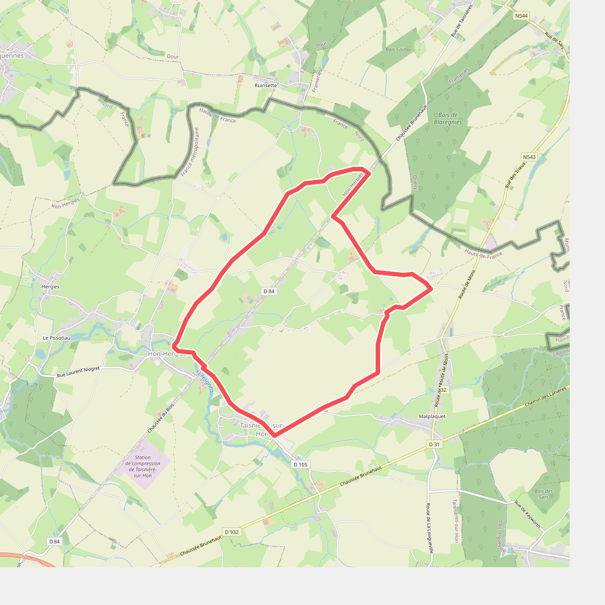 Circuit Villars à Taisnières-sur-Hon